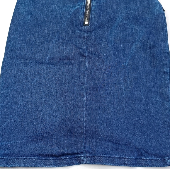 RTA Denim Zipper Sz S Mini Skirt - Picture 9 of 16